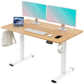 Height Adjustable Electric Standing Desk - Oak MUD201