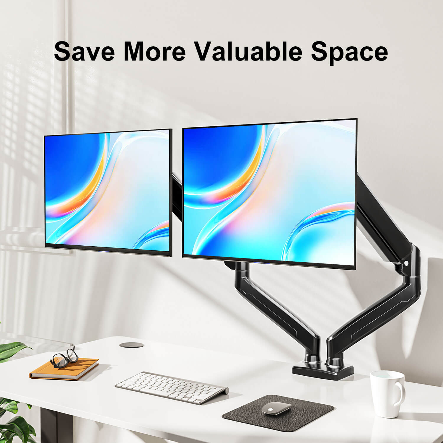 Dual Monitor Desk Mount for 14"- 32'' Monitors MUA8006B