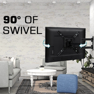 tv wall mount 90° of swivel
