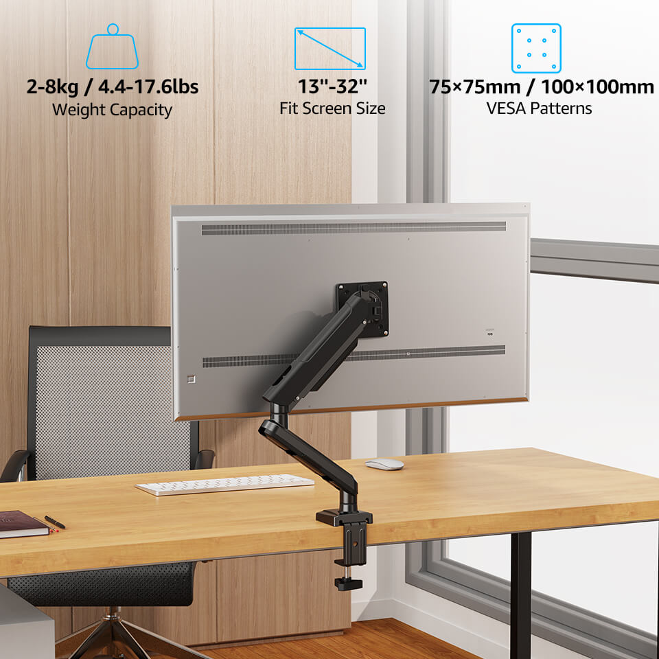 Freelift Single Monitor Desk Mount for 13''-32'' Monitors MUA8011B