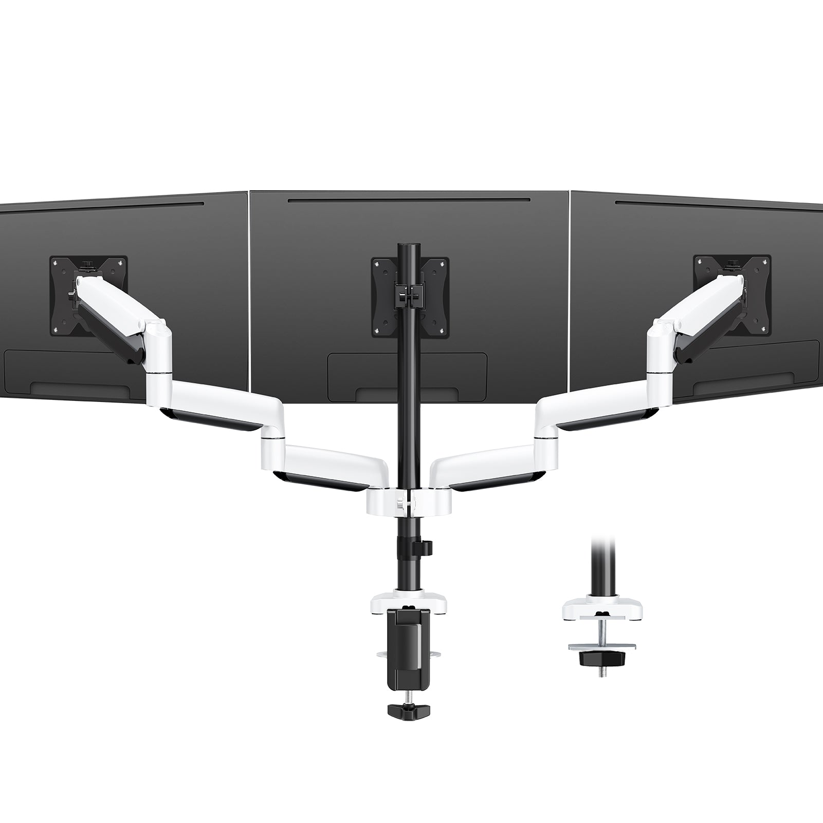 Full Motion Triple Monitor Desk Mount for Max 32'' Monitors MUA8003