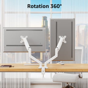 Freelift Dual Monitor Desk Mount for 13'' to 32'' Monitors MUA8014W