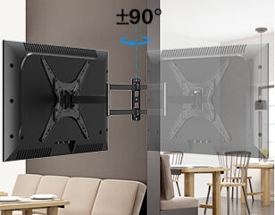 long arm single stud tv wall mount for both living room and bedroom