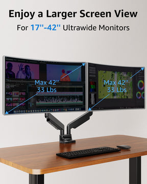 Dual-Monitor-Ultrawide-Tischhalterung für 17-42-Zoll-Monitore MU7012