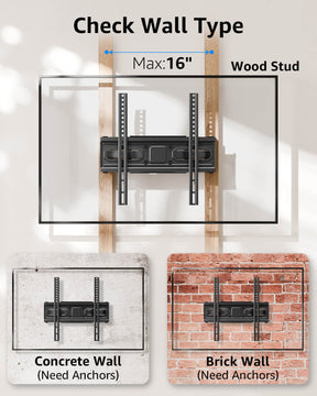 Soporte de pared para TV Full Motion para televisores de 37 "-82" MU0058