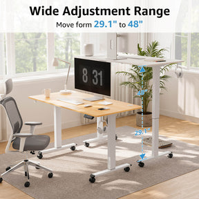 Electric Height Adjustable Standing Desk - White MUD412