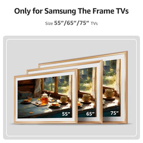 VueFrame TV Frames Deco Alloy Bezel Only for Samsung The Frame TVs, Modern & Minimalist Styles from TV to Art, Interchangeable Bezels for Home Decor, Easy Installation