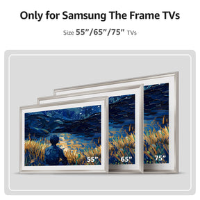 VueFrame TV Frames Deco Alloy Bezel Only for Samsung The Frame TVs, Modern & Minimalist Styles from TV to Art, Interchangeable Bezels for Home Decor, Easy Installation