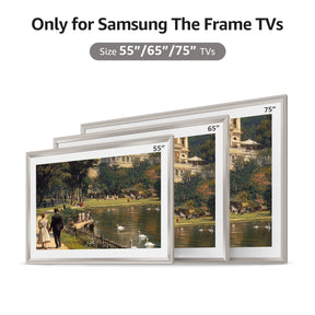 VueFrame TV Frames Deco Alloy Bezel Only for Samsung The Frame TVs, Modern & Minimalist Styles from TV to Art, Interchangeable Bezels for Home Decor, Easy Installation