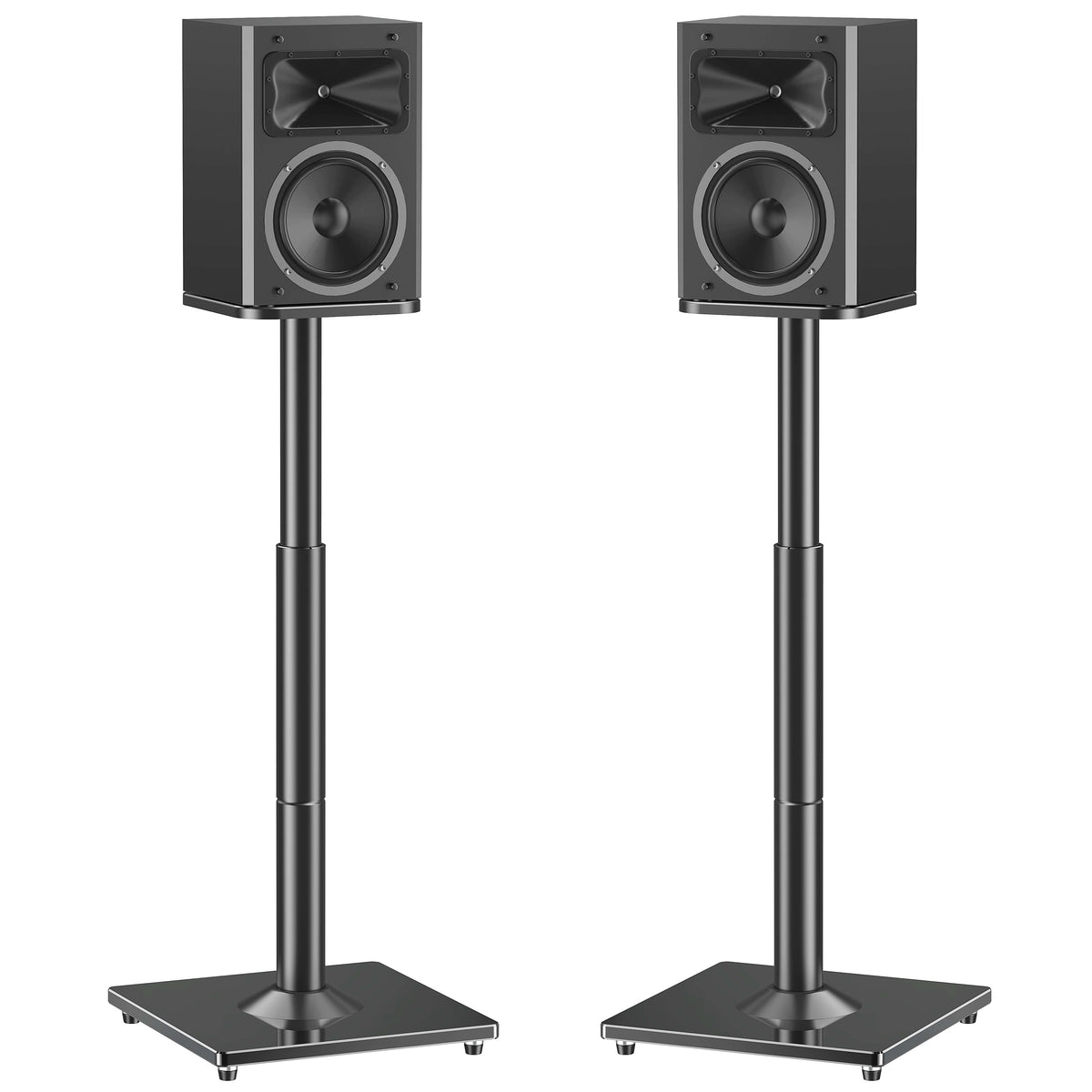 Universal Speakers Stands Pair 28.3" to 37.4" Height Adjustable Audio Stand MUS9132-L