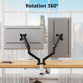 Freelift Dual Monitor Desk Mount for 13'' to 34'' Monitors MUA8014B