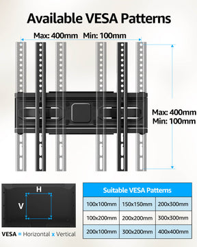 Soporte de pared para TV Full Motion para televisores de 37 "-82" MU0058