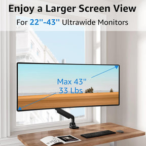 Einzelmonitor-Ultrawide-Tischhalterung für 19-Zoll-49-Zoll-Monitore MU7011