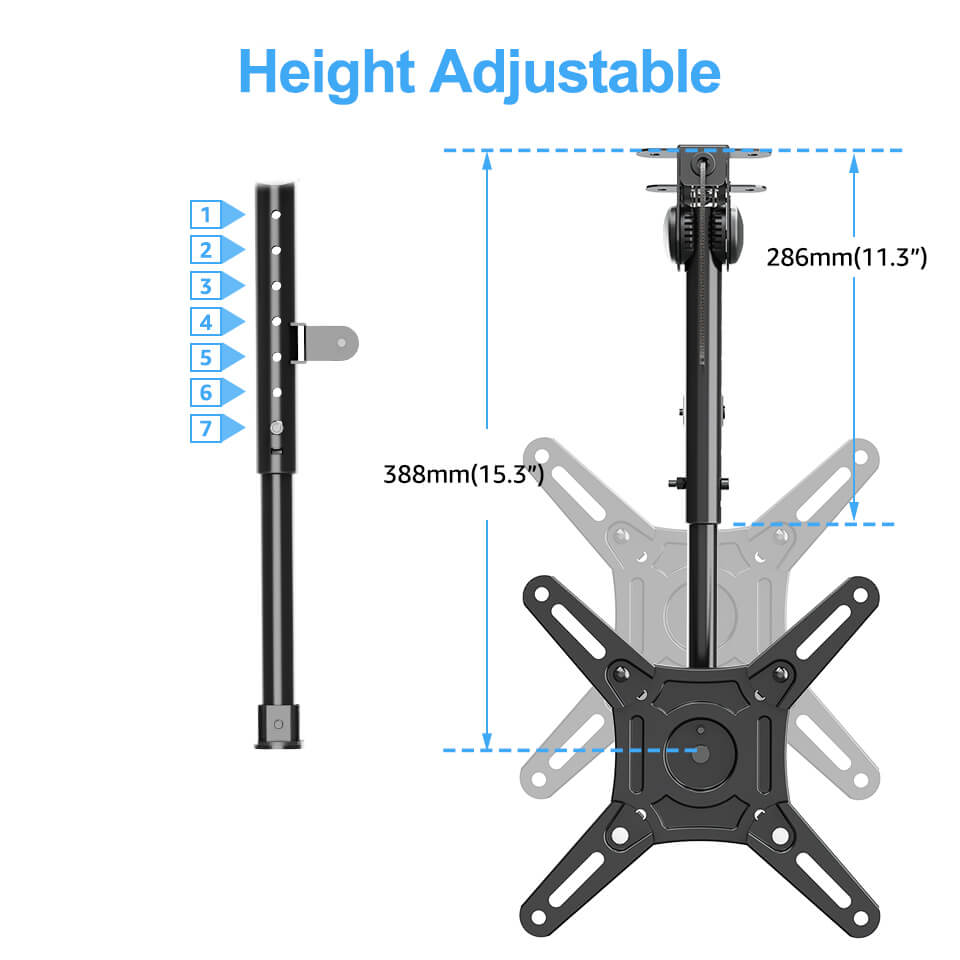 Full Motion Ceiling TV Mount for 13''-42'' TVs MUT0049-L