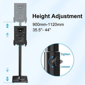 Adjustable Height Speaker Stand Spring Loaded Standing Speaker MUS9138