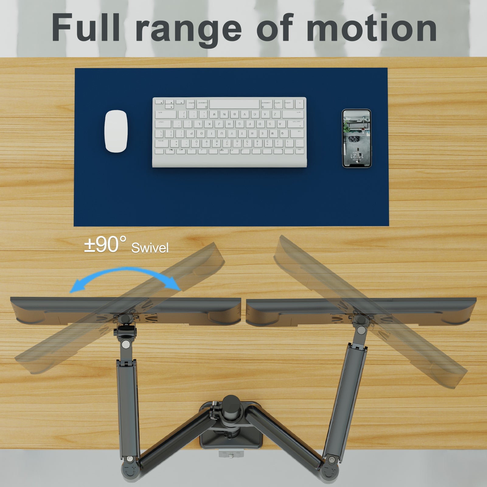 Dual Monitor Desk Mount for 17''-32'' Monitors MU6004