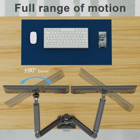 Dual Monitor Desk Mount for 13''-32'' Monitors MUA6008B