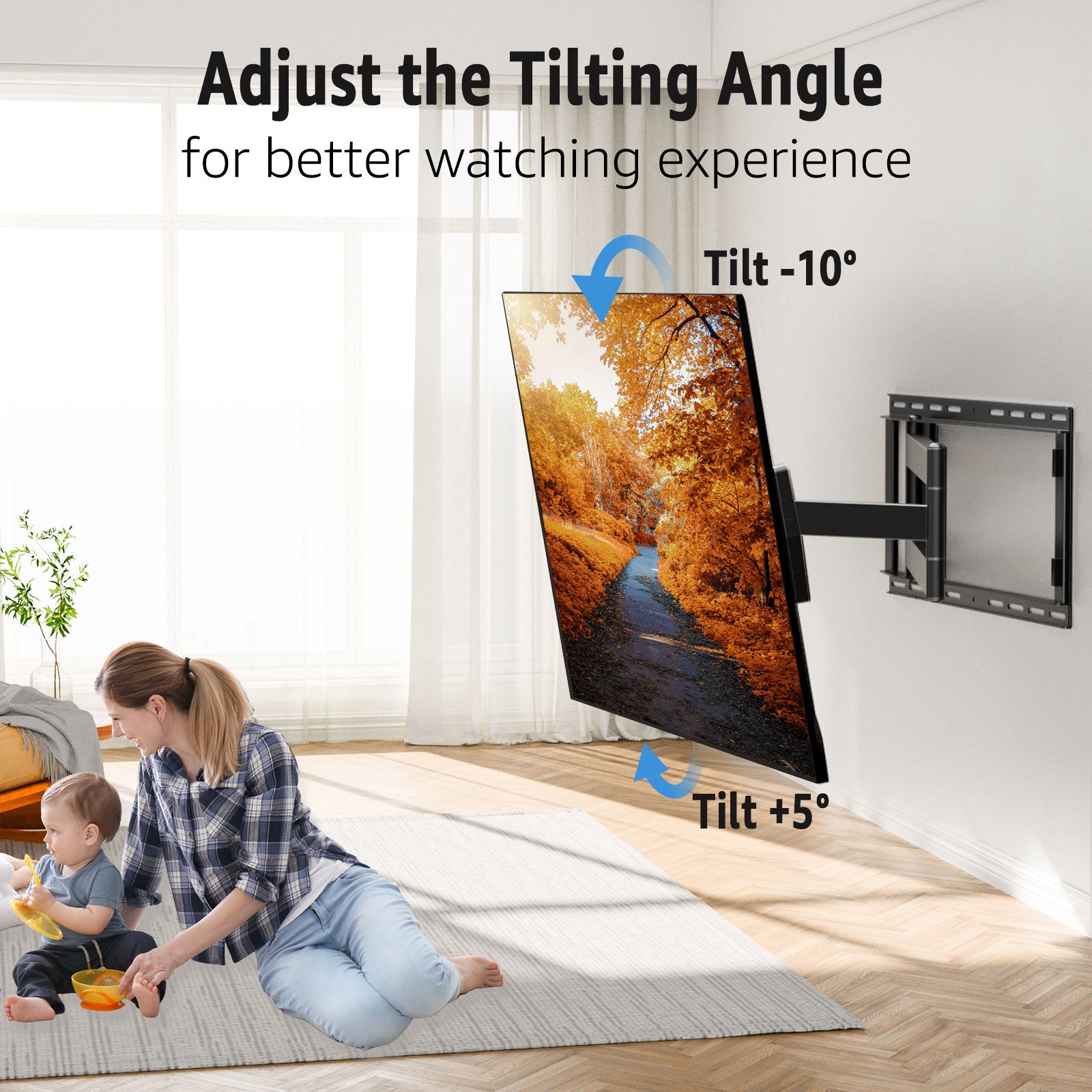 Goobay Full Motion Pro Wall Mount XL pour TV de 43 à 100 (109-254 cm) - Support  mural TV - Garantie 3 ans LDLC