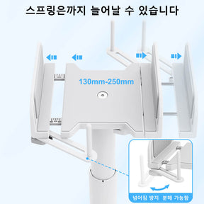 Adjustable White Speaker Stand Spring Loaded Standing Speaker MUS9138