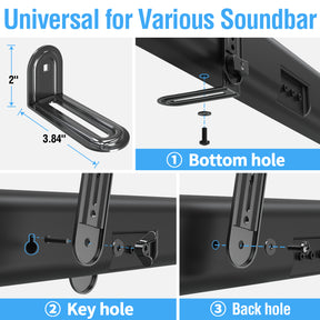 Soundbar Mount Sound Bar TV Bracket MUS-9120