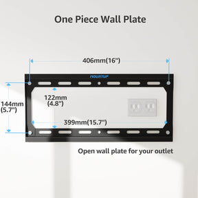 MOUNTUP Fixed TV Wall Mount for 26''-60" TVs MU0077-F