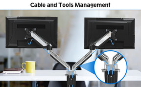 Dual-Monitor-Tischhalterung für 13''-32''-Monitore MUA0035