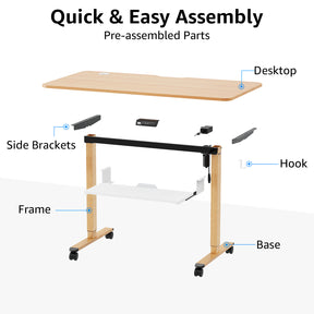 Standing Desk Height Adjustable Electric Computer Sit Stand Desk Office MUD531