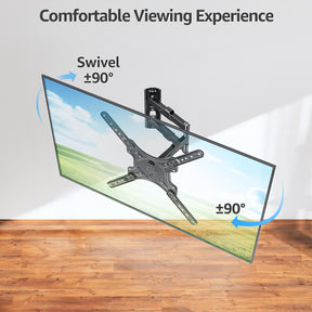Soporte de pared para TV de esquina con movimiento completo para televisores de 26 a 60 pulgadas MU0009
