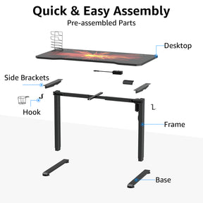Stand Up Desk Electric Gaming Desk Customizable Desk Mat MUD1501