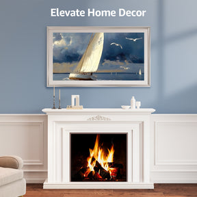 VueFrame TV Frames Deco Alloy Bezel Only for Samsung The Frame TVs, Modern & Minimalist Styles from TV to Art, Interchangeable Bezels for Home Decor, Easy Installation