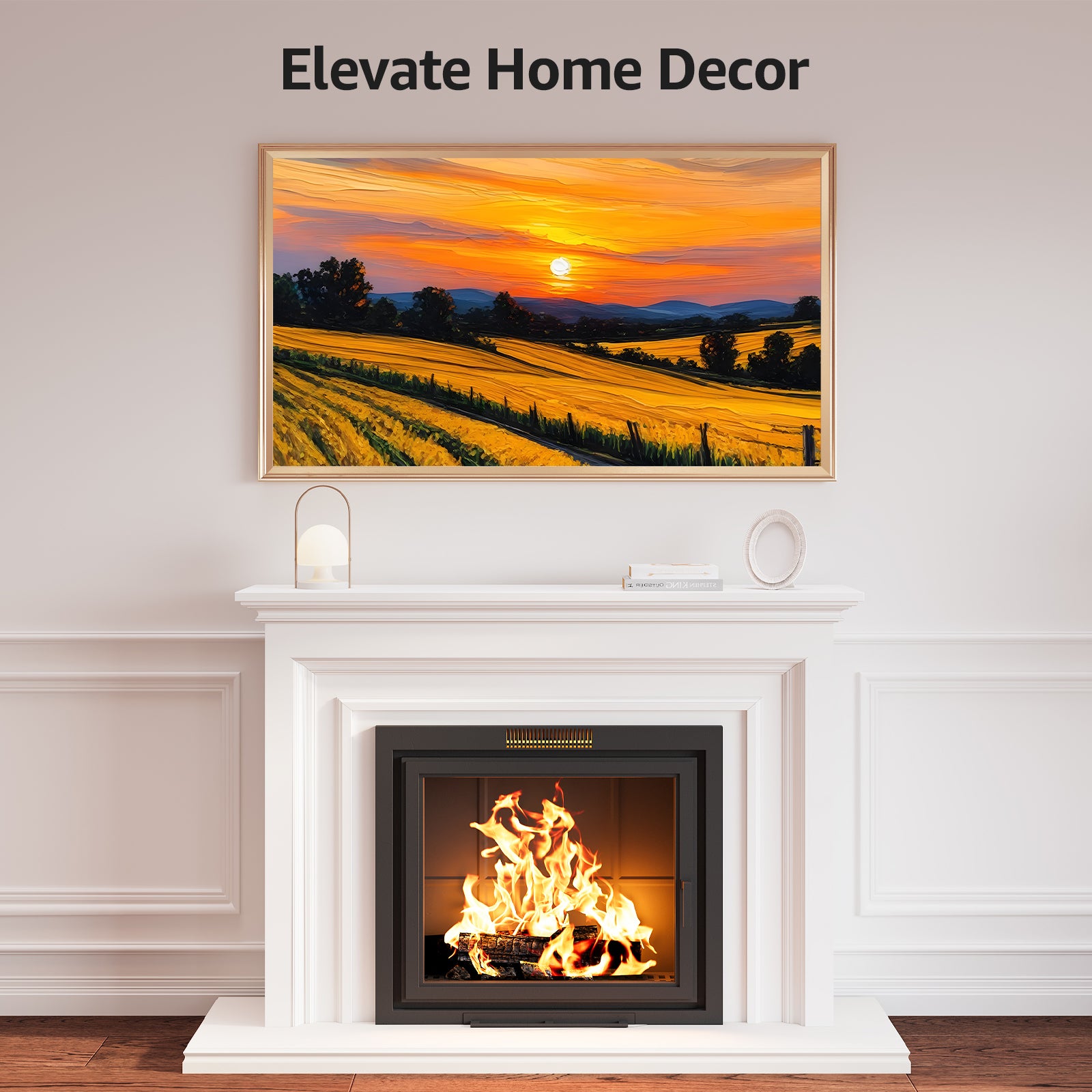 VueFrame TV Frames Deco Alloy Bezel Only for Samsung The Frame TVs, Modern & Minimalist Styles from TV to Art, Interchangeable Bezels for Home Decor, Easy Installation