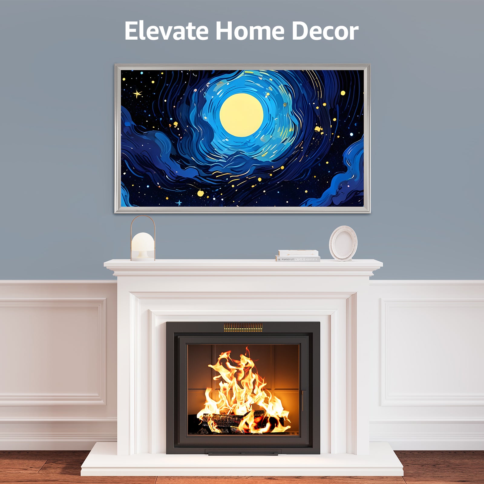 VueFrame TV Frames Deco Alloy Bezel Only for Samsung The Frame TVs, Modern & Minimalist Styles from TV to Art, Interchangeable Bezels for Home Decor, Easy Installation