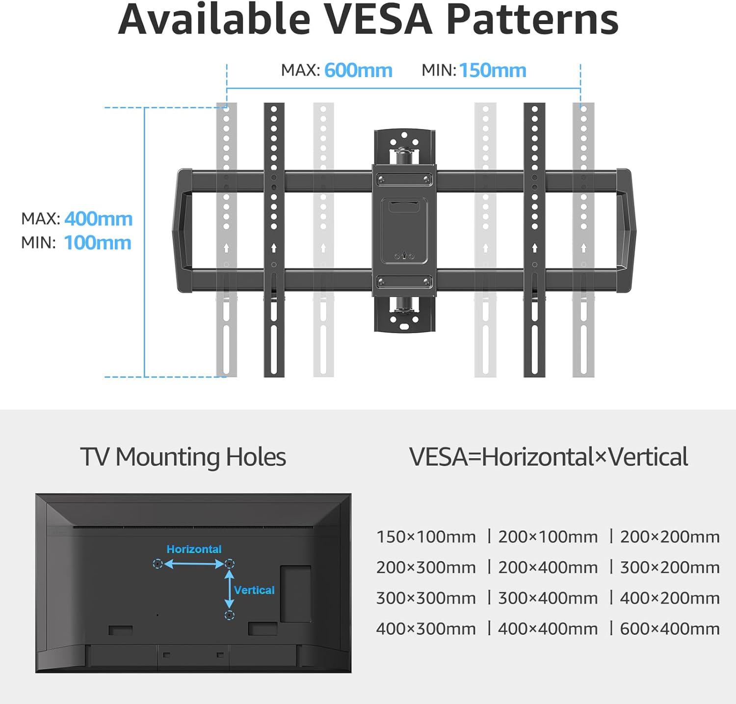 Full Motion Corner TV Wall Mount For 32"-75" TVs MU0047-L