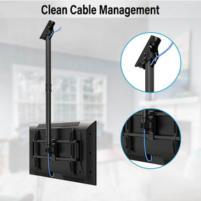 ceiling tv mount with cable management