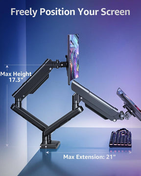 Freelift Pro Dual Monitor Desk Mount for 13''-32'' Monitors MU8012B