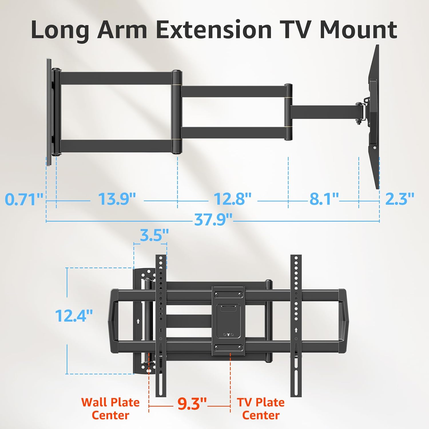 Full Motion Corner TV Wall Mount For 32"-75" TVs MU0047-L