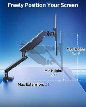 Freelift Pro Single Monitor Desk Mount for 13''-32'' Monitors for Gaming MU8011B