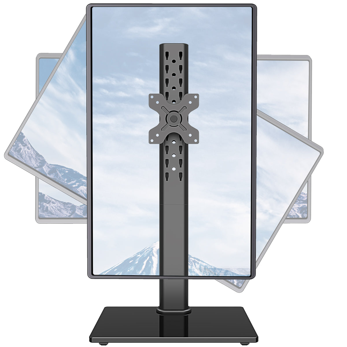 Vertical Dual Monitor Stand for 13"-42'' Monitors MU1005