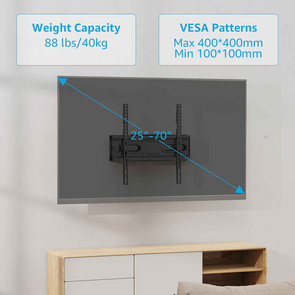 EconoMe 25''-70'' TV Wall Mount VESA400*400mm Full Motion TV Bracket MUT0092