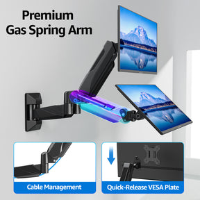 Dual Monitor Wall Mount for 13"- 32" Monitors MUA2008