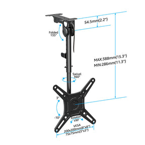 Full Motion Ceiling TV Mount for 13''-42'' TVs MUT0049-L