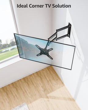 MOUNTUP Full Motion TV Wall Mount for Most 13-42 inch TVs, 21.7'' Long Extension Articulating Arm with Swivel Tilt Rotation, Corner TV Mount Wall Bracket for Monitor, Max VESA 200x200mm, Holds 44 lbs