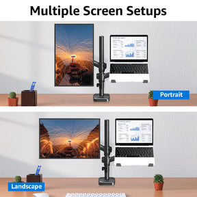 Laptop and Monitor Stand for 13''-17'' Laptop and Max 32'' Monitors MU4010