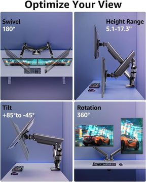 Freelift Pro Dual Monitor Desk Mount for 13''-32'' Monitors MU8012B