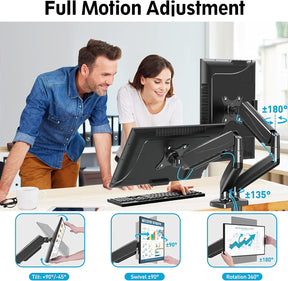 Dual Monitor Desk Mount for 17" -32'' Monitors MU8002