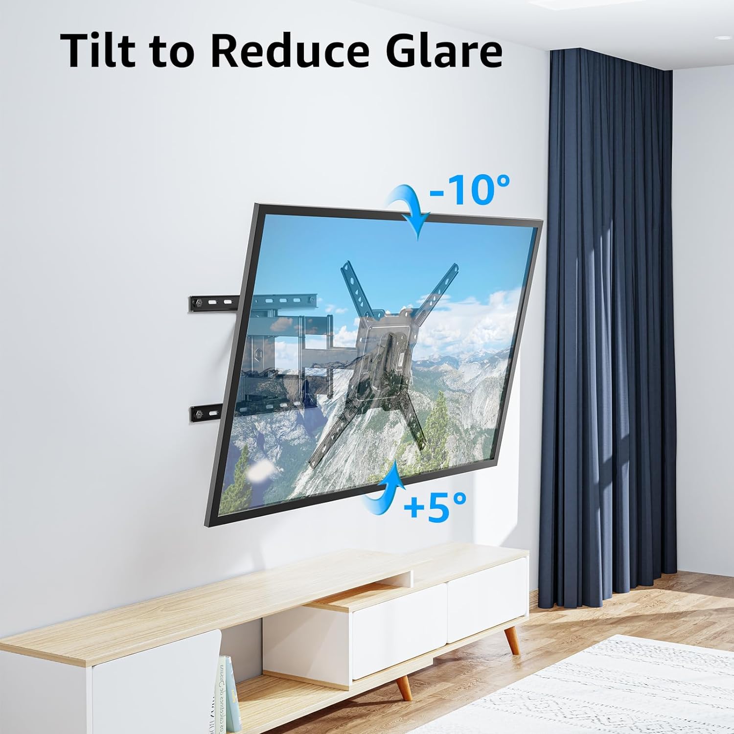 MOUNTUP Ultra Slim Full Motion TV Wall Mount for 26" -75" TVs MUT0062