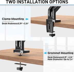 Dual Monitor Ultrawide Desk Mount for 2 Max 35'' Monitors MU0033