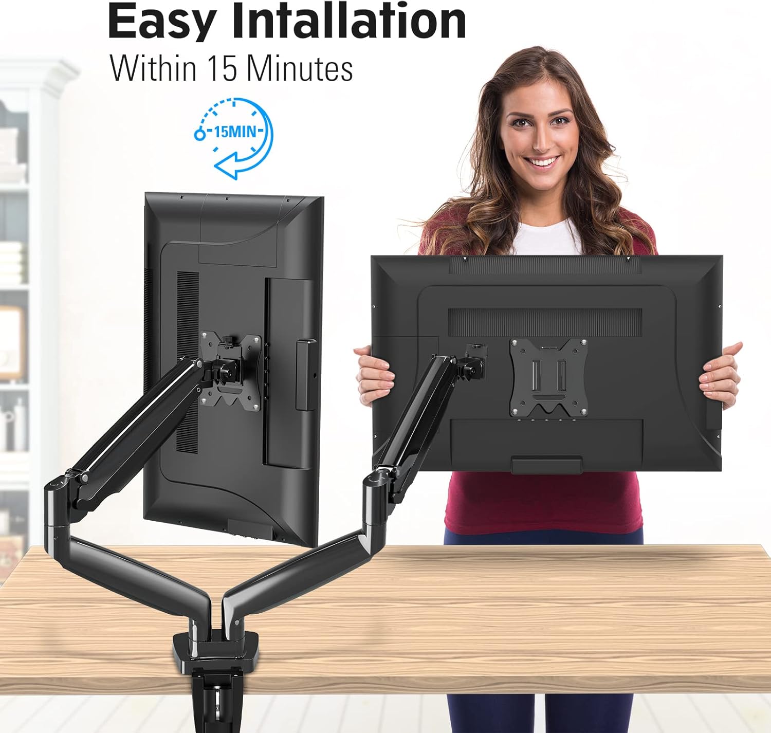 Dual Monitor Ultrawide Desk Mount for 2 Max 35'' Monitors MU0033