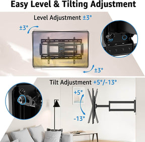 75 tv mount easy level and tilting