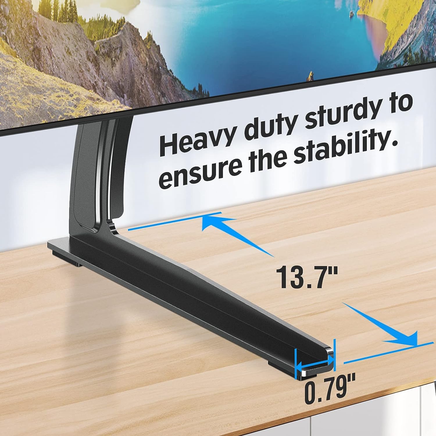 Universal Swivel TV Base Stand For 27" To 55" Screens - Tabletop Mount